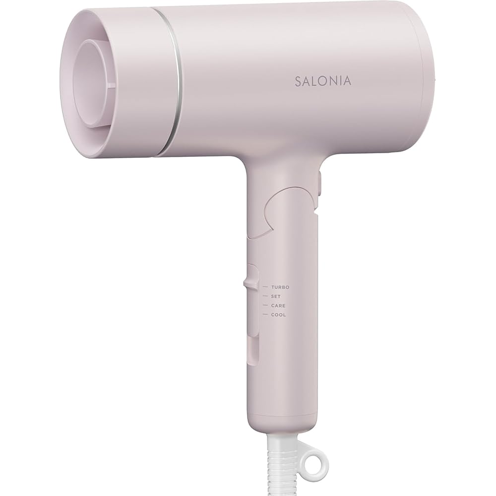 Salonia Glossy Care Hair Dryer Fast Drying Lightweight Pink