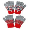 Gants à rabat crochetés Hiver Femmes Gants chauds demi-doigts Épais Garder au chaud Gants sans doigts Noël Gants tricotés Doux