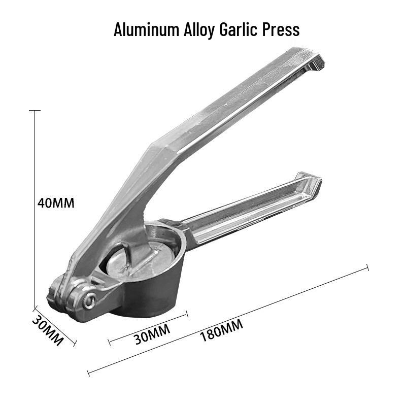 Manual Aluminum Garlic Press & Masher - Multifunction Kitchen Tool for Garlic and Ginger