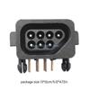R6FF 7 Pin Female Connector Socket Slot 90 Degree for Game Consoles Controllers