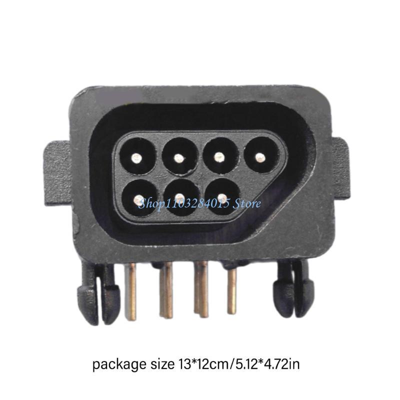 R6FF 7 Pin Female Connector Socket Slot 90 Degree for Game Consoles Controllers