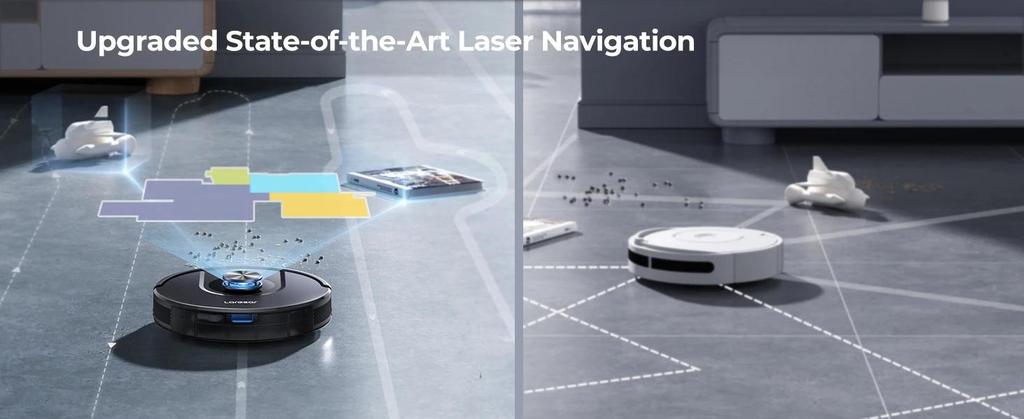 New Laresar 01 Robot Vacuum Cleaner Mop LDS Lidar Navigation 5000Pa Smart Planned Mapping Home Floor Washing Carpet Pet Hair Clean