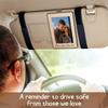 Car Visor Picture Clip Wooden Picture Visor Clips For Cars Compact Automotive Interior Decoration For Husband Parents Partners