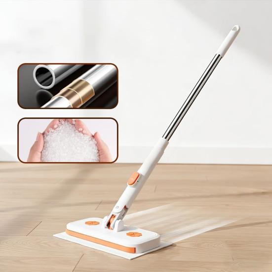 מיקרופייבר מיני עם ראש נעילה החלפת מטלית מהירה קומפקטי גמיש כלי ניקוי רב-משטחי רטוב יבש