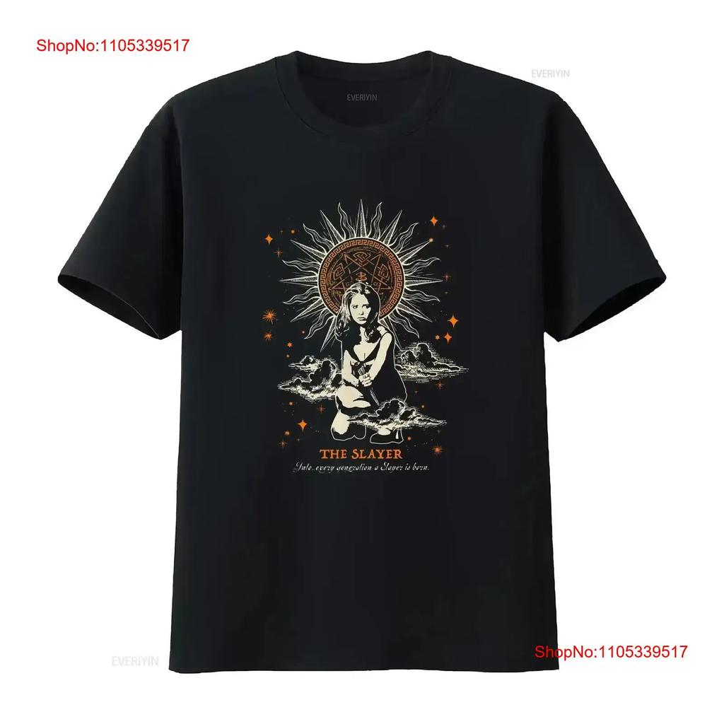 Buffy the Vampire Slayer Vintage Tarot T-Shirt S 5XL Gewaschen Streetwear Leicht gedehnt Lässig