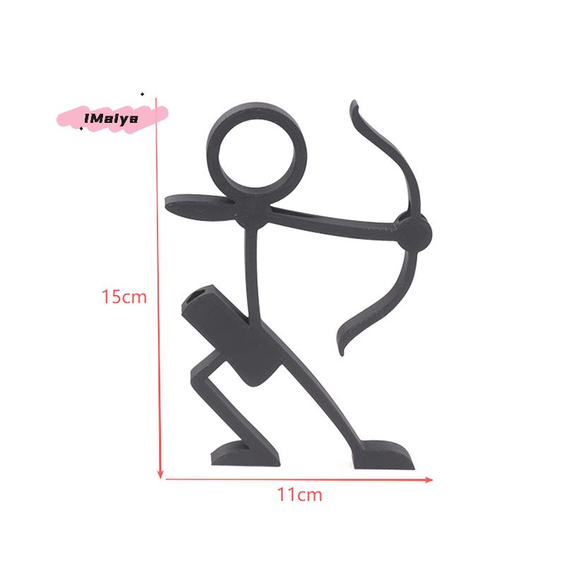 M-3D Printed Stick Figure Pencil Holders Pen Stands Pen Containers Desktop Ornaments Stationery Desktop Sculptures Gifts