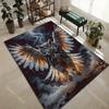 1PC Mystic owl spreading fiery wings Carpet for Living Room Bedroom Sofa Home Decor Rus Non-slip Floor Mat Luxury Gift
