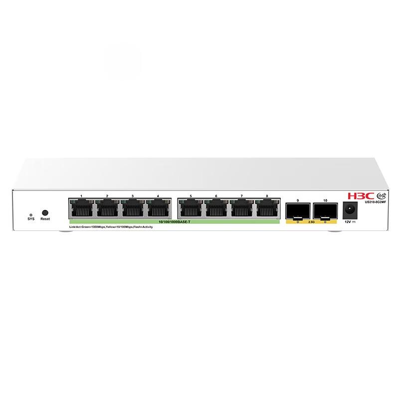 H3C US210-8G2MF 8-Port Gigabit Layer 2 Web Managed Switch