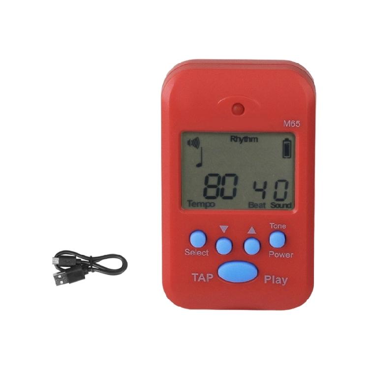Small Electronic Metronome Professional Clip on LCD Digital Rhythm Metronome for Skipping Rope and Running Exercises