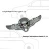 Oni Head Wings Skull Car Tail & Side Decal - Angel Wings Body Sticker