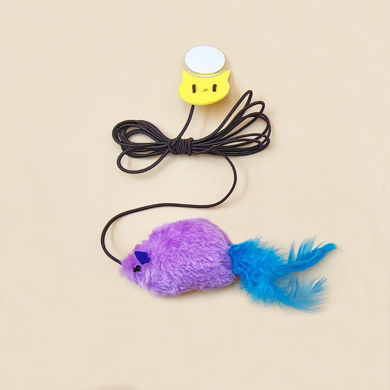 Intelligent Sound-Sensing Plush Mouse Cat Toy - Interactive Self-Amusement Teasing Stick