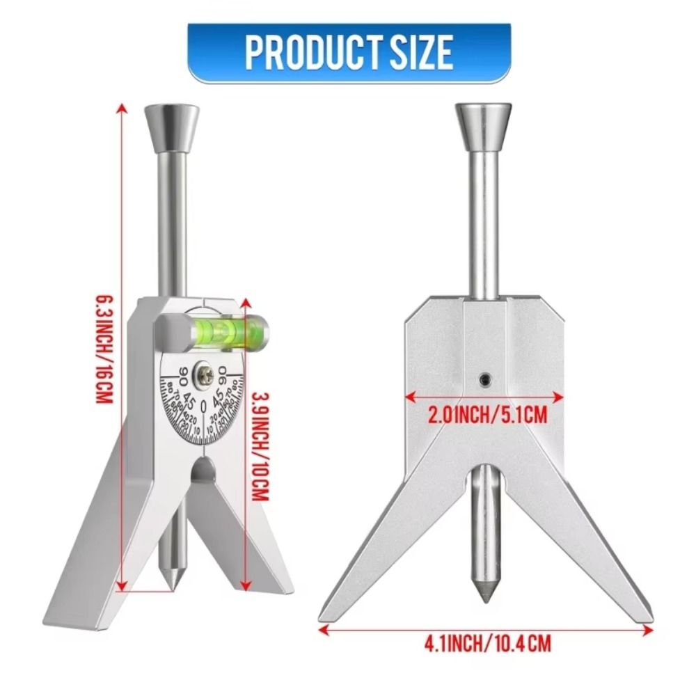 Y-Type Safety Pipe Center Finder Accurate Location Dial Bubble Protractor  Pipe Fitting Tools