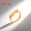 Titanium Steel European & American Women's Ins Style Cold-Tempered Ring