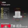 T-förmiger Nylon-Kunststoff-Dichtungsring und Schraubwellenhülse (Für dich: M2-M35)