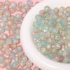 Yori 40pcs 10mm Imitation Crack Glass Beads Round Loose Spacer Beads for Jewelry Making DIY Bracelets Phone Chain Accessories