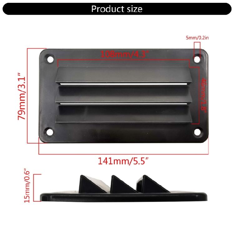 Efficient Boat Exhaust Fan Nylon Marine Vent Fan Portable Ventilation Solution Nylon Air Circulation Simple Installation