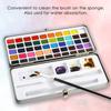 Portable Solid Watercolor Set: 50/72/90/100 Colors with Metallic Pearlescent Pigments