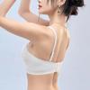 New Nylon French Pleated Bra New Detachable Ringless Thin Bra Without Underwire Seamless Underwear for Women Bras for Women