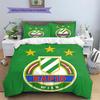 SK Rapid Wien Pattern Bedding Quilt Set  Home Decoration  Gift (1 * Duvet Cover + 2 * Pillowcase  Without Core)
