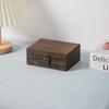 Antique Look Wooden Jewelry Box Rectangular Organizer for Vintage Rings Necklaces Gift Use