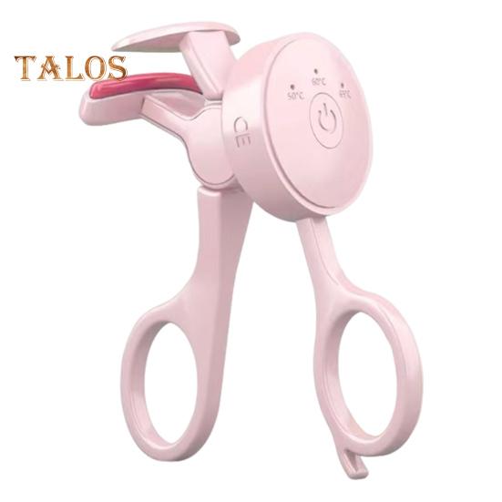 

Електрична плойка для завивки вій з підігрівом, 3 налаштування температури, тип C, акумуляторна, портативна, швидкого нагрівання, інструменти для завивки вій для жінок рожевий