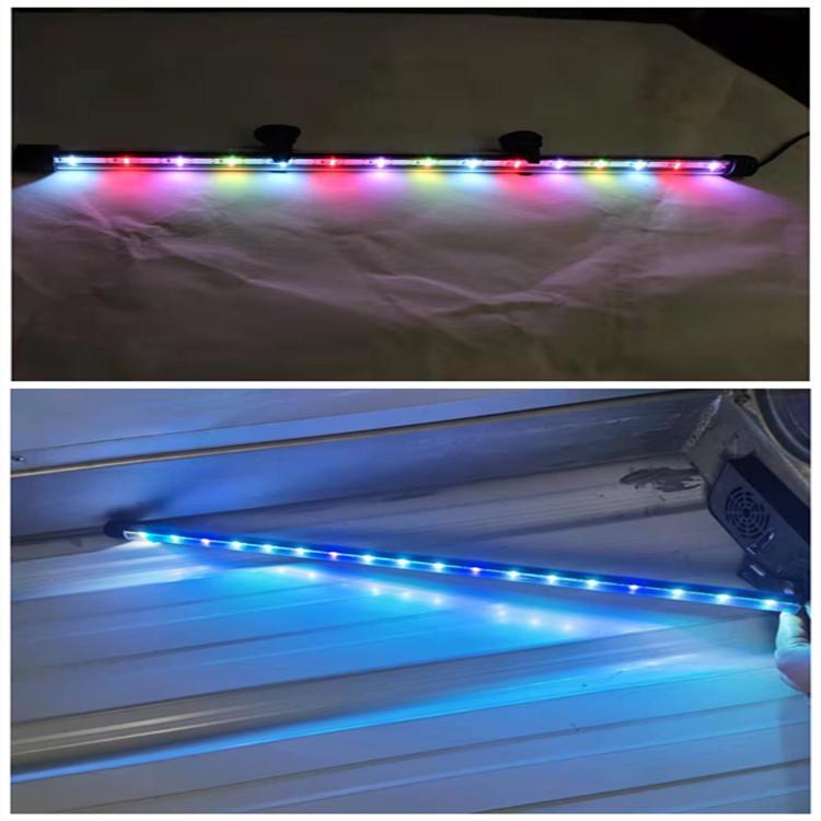 Waterproof USB Fish Tank Light, Low Voltage Submersible with Double Drain, 110V Option