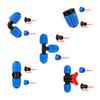 16mm PE Pipe Connector Set 10Pcs Straight Elbow Tee Locked Valve for Garden Agriculture Automatic Watering System