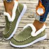 Women's Fashion Snow Boots Winter Round Toe Women Cotton Shoes Fluffy Plush Faux Fur Soft Loafers Comfort Platform Casual Shoes