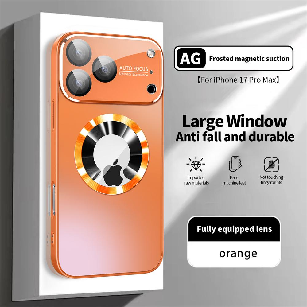 Luxus Titan Metallic Farbe Matt Magnetische Hülle für iPhone 17 16 15 14 Plus 13 12 11 Pro Max für Magsafe Kabelloses Ladegehäuse