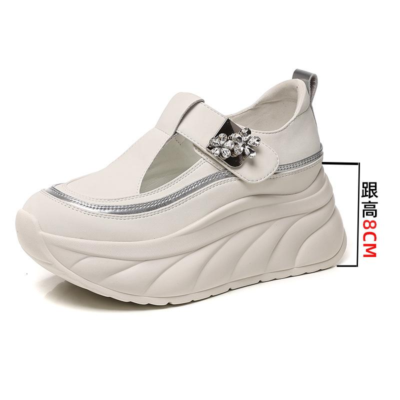 

Thick-soled bag head sandals women s summer outer wear 2025 new one-pedal hollow breathable inner height increase cool casual sandals 34