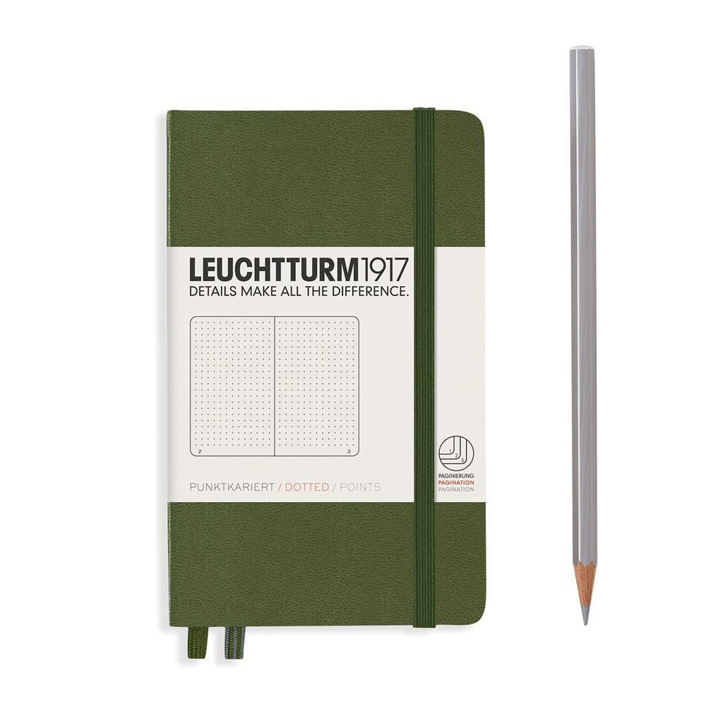 Leuchtturm Notebook A6 Dot Grid Army 348099