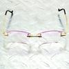 Randlose Lesebrille aus Titanlegierung mit Diamantschliff für Damen +0,75 +1 +1,25 +1,5 bis +4 Brillen