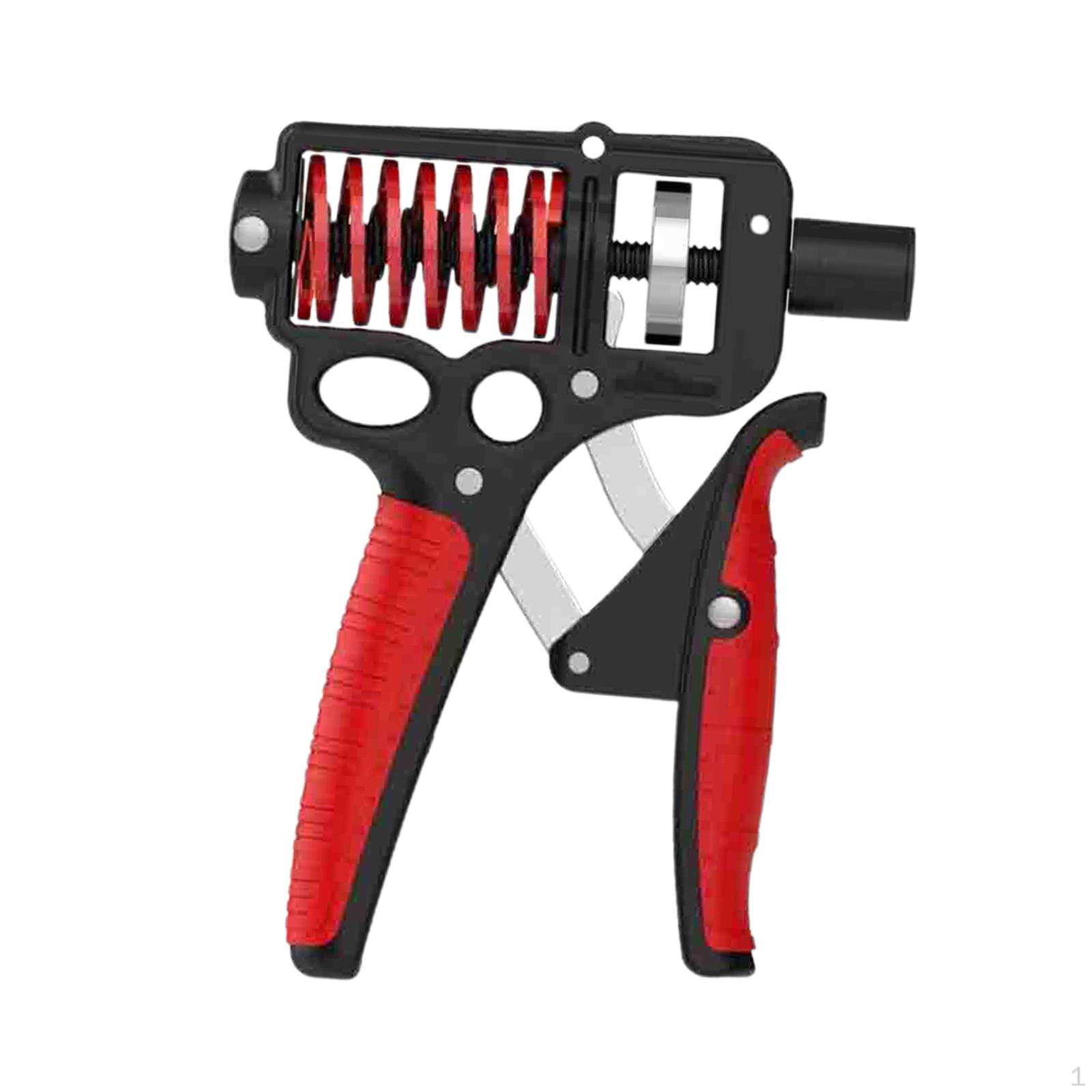 

Усилитель для рук, регулируемый силовой тренажер для тренировок в домашнем спортзале, тренажер для пальцев Red Black