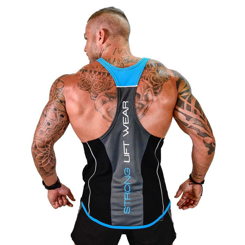 Grenzüberschreitendes Muscle Brothers Herren Y-Back Fitness Tank: Atmungsaktive, Elastische Sport- & Freizeitbekleidung