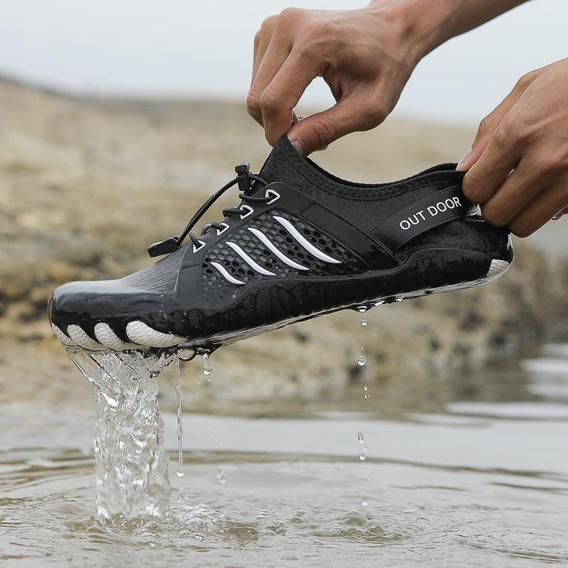 Men Women Aqua Shoes Barefoot Beach Pool Wading Shoes Quick Drying Water Sports Shoes Surfing Diving Anti-slip Elastic Sole