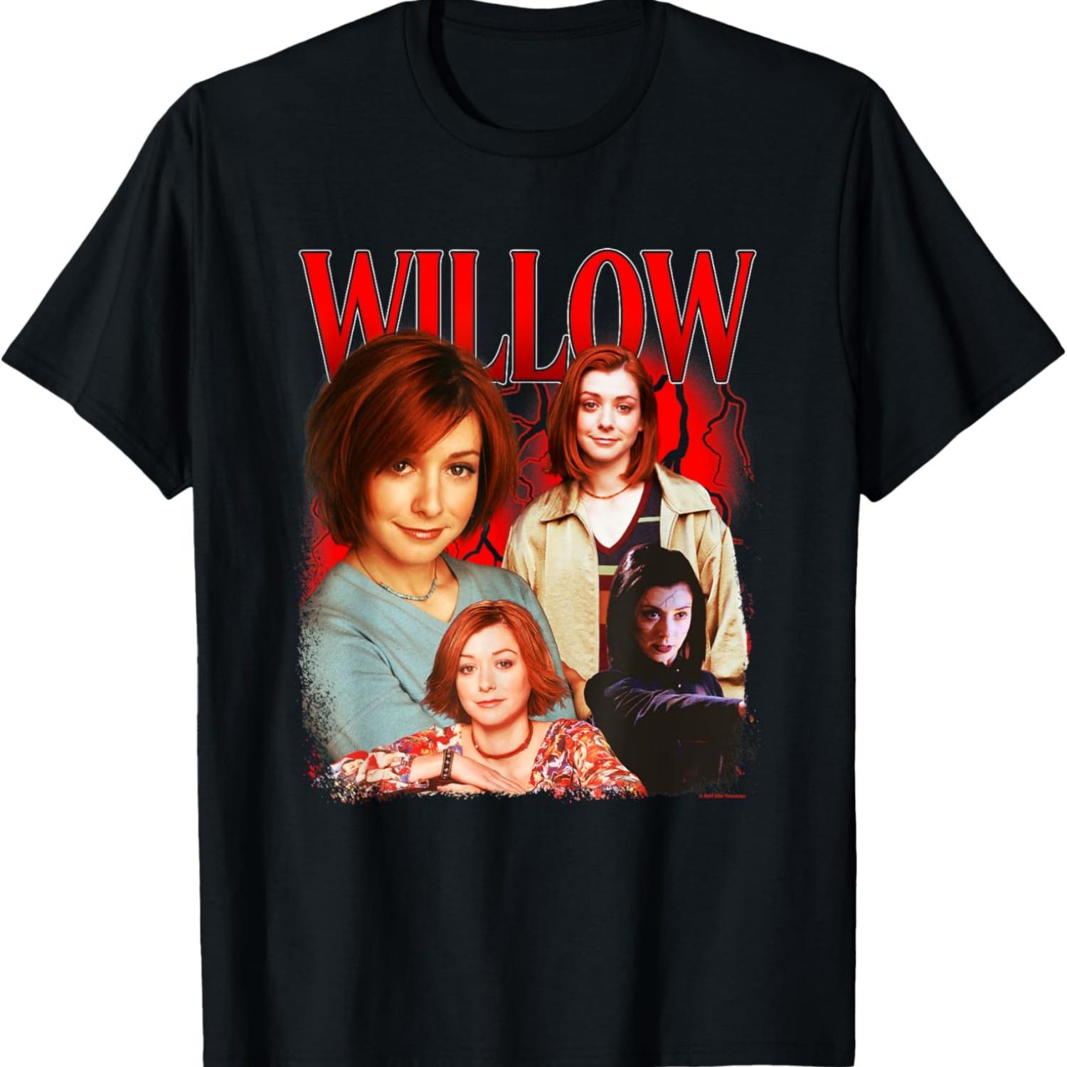 

Buffy The Vampire Slayer Iconic Willow Collage 90s Big Logo T-Shirt XXXXXL чёрный