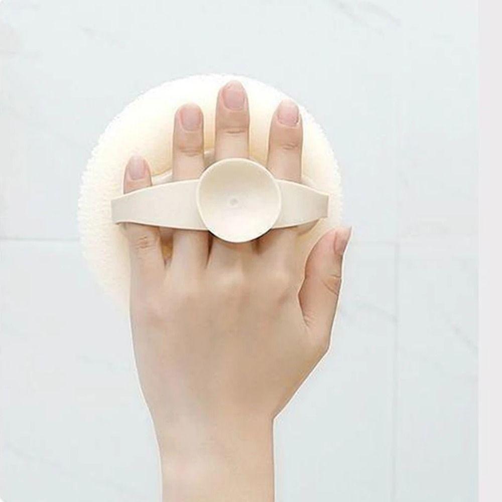 4 Stück mit Gummiband Sonnenblumen Duschschrubber Runde Form Körperpeeling Schwamm Duschwerkzeug