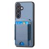 For Samsung Galaxy S25 Case with Card Holder Kickstand Leather Back Cover