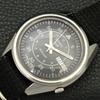 AUTOMATIC 7009A VINTAGE SEIKO 5 JAPAN MENS BLACK COLOR DIAL WATCH A701498-5 R206b-a701498