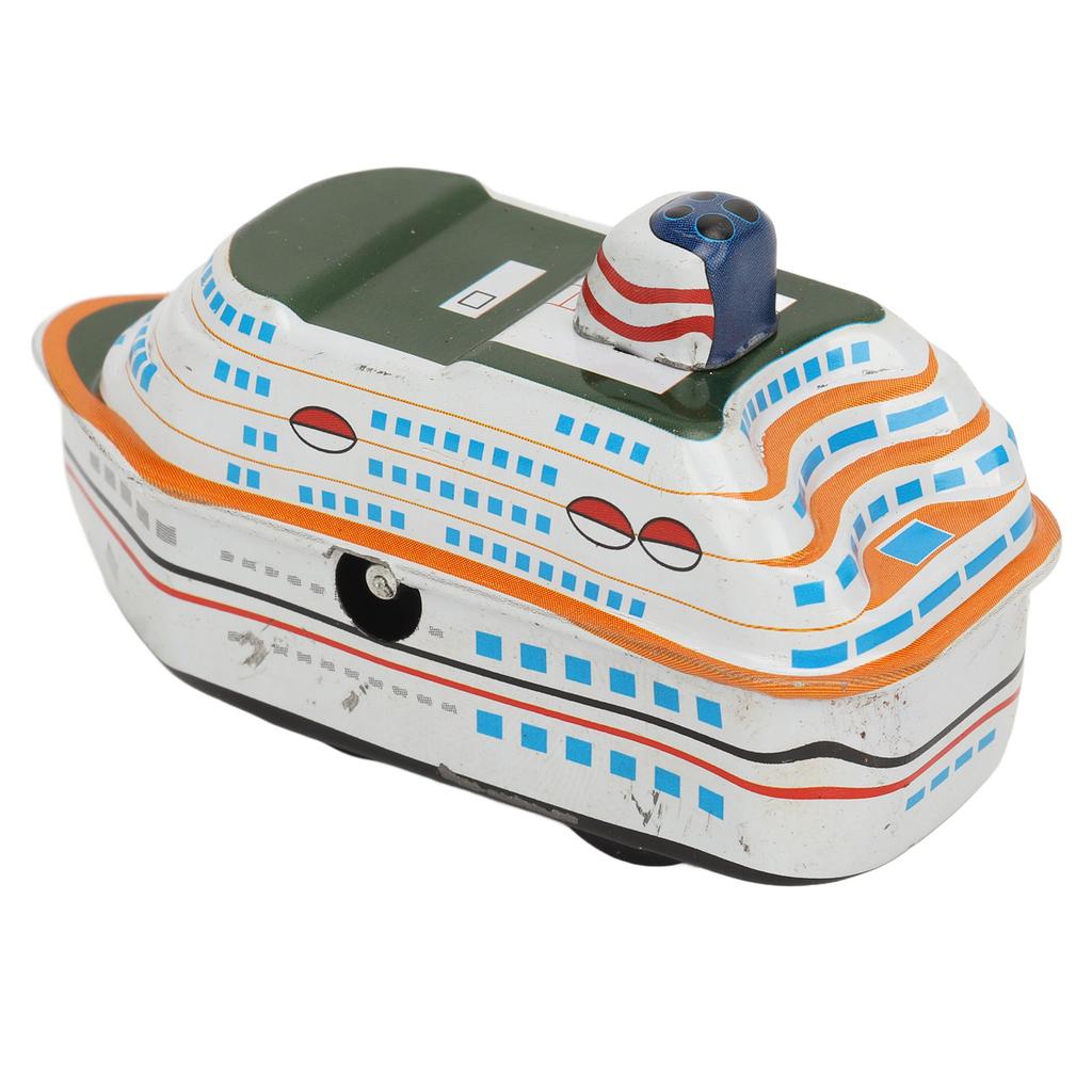 Cruise Ship Tin Toy Wind Up Toy Collection Crafts Personalized Gifts Creative Props Vintage Collectible Kids Gift
