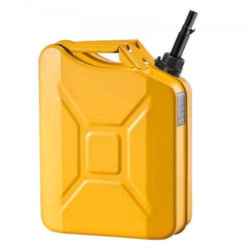 VEVOR Metal Fuel Container, 20 L, Fuel Jerry Can with Spout and Comfort Handle, 6 L/min Max Flow Rate