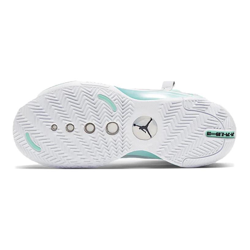 Air Jordan 34 BG 'Snow Leopard' (Unisex) White / Aurora / Metallic Silver Kids' Basketball Shoes BQ3384 103