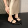 Sapatilhas Animal Print Chinelos Femininos Bico Fino Mules Sapatos Verão Sandálias Elegantes Femininas 2026 Chinelos da Moda Novo Vestido Zapatillas Mujer
