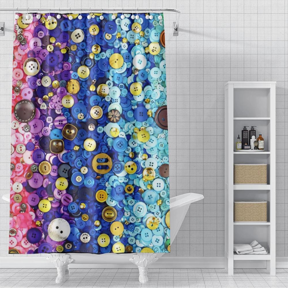Cortinas de Ducha para el Hogar para Baño Paisaje Animales Tejido Impermeable Cortinas de Baño Cortina de Ducha Moderna 180X200 240X200