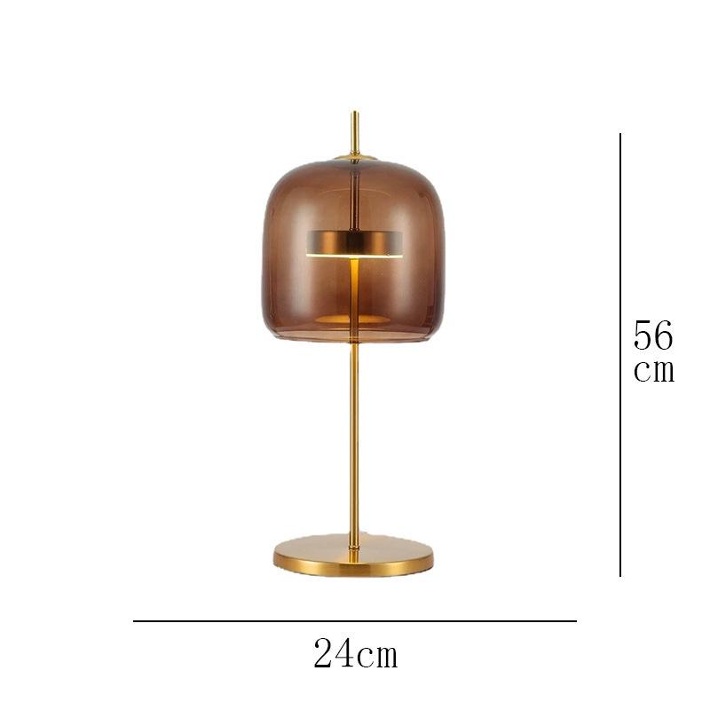 Nordic Modern Glass Table Lamp - Creative, Stylish Lighting for Living Room, Bedroom, Hotel, or Model Room