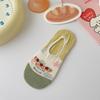 Pantofole Calzini Stampa Cartone Animato Carine Donna Silicone Antiscivolo Basso Taglio Calzini Casual Cotone Traspirante Estate Invisibili No Show