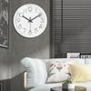 Quiet Wall Clock 11.81Inch Battery Operated Modern Analogs Decorative Clock for Kitchen Office Bathroom Bedroom Decors