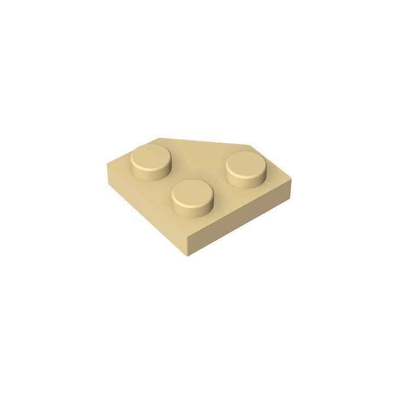 10 Peças 26601 Placa de Cunha 2x2 Canto Chanfrado Bloco Moc Compatível com Tijolo DIY Brinquedo Infantil Peça de Montagem