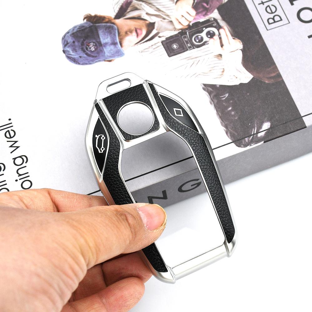 For BMW 5 7 Series I8 I12 I15 G01 G02 G05 G07 X3 X4 X5 X7 G11 G12 G30 G31 G32 LED Display Auto Shell Car Key Case Holder Cover