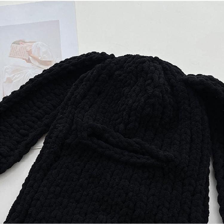 Devil Horn Face Cover Hat Knitted Balaclava Caps for Adult Teens Winter Warm Hat Adult Halloween Cosplay Costume Headwear